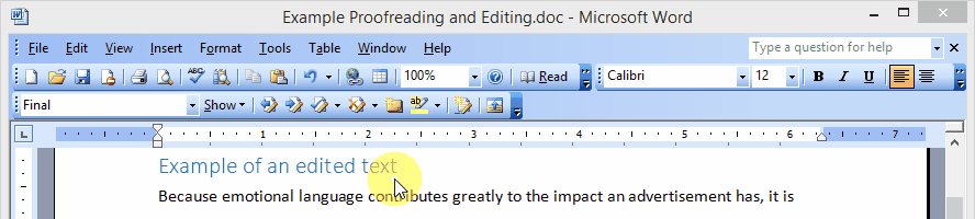 Click for full size Show Track Changes Word 2003