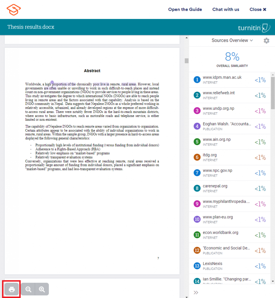 Step 1 - Download PDF plagiarism check
