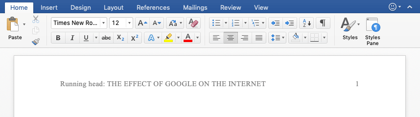 apa running head example how to format and insert in word how to do apa title page