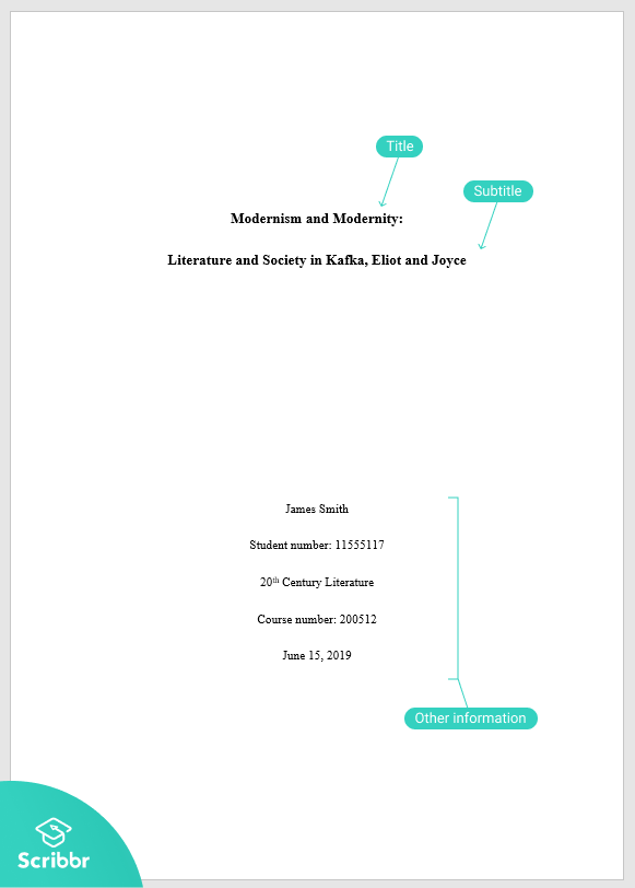 how to format a turabian chicago style title page title page formatting
