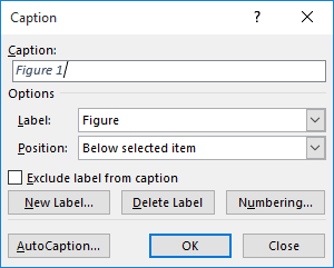 Numbering figures in dissertation