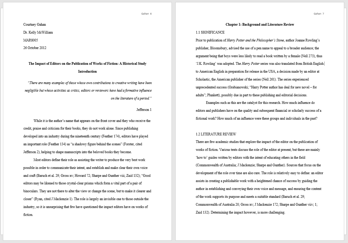 thesis minimum pages