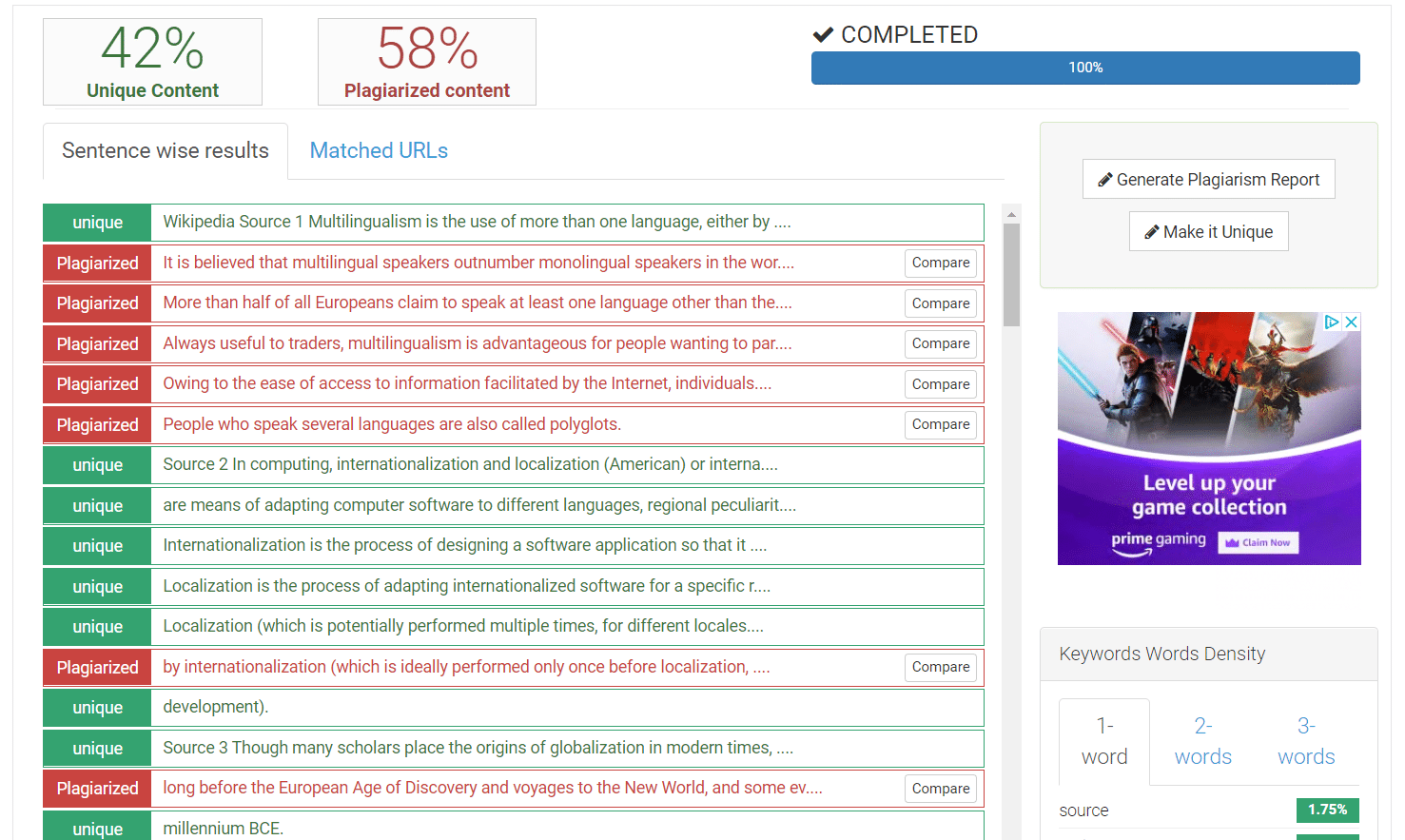 professional plagiarism checker