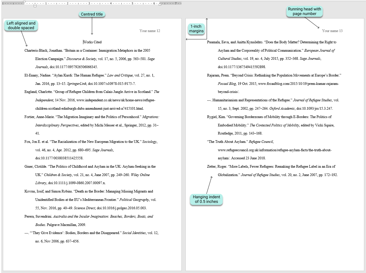 how to insert a citation in a research paper