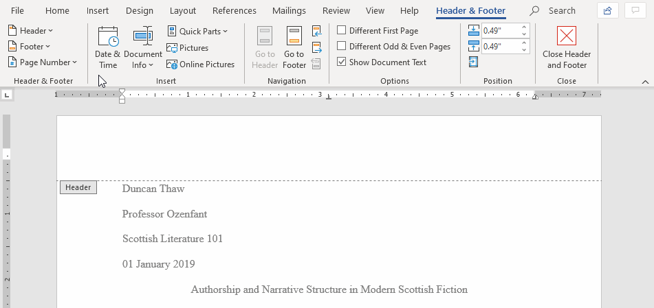 Creating an MLA Heading What to Include and How to Format It