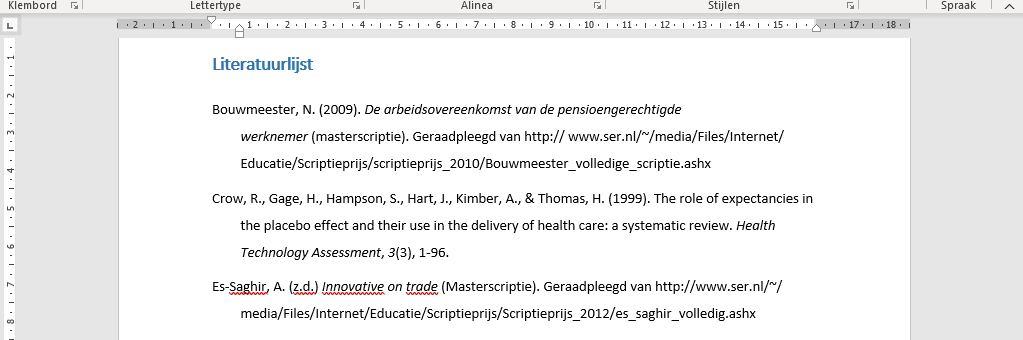 voorbeeld-literatuurlijst