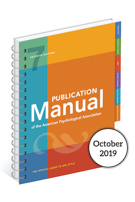 APA Manual 7th edition cover