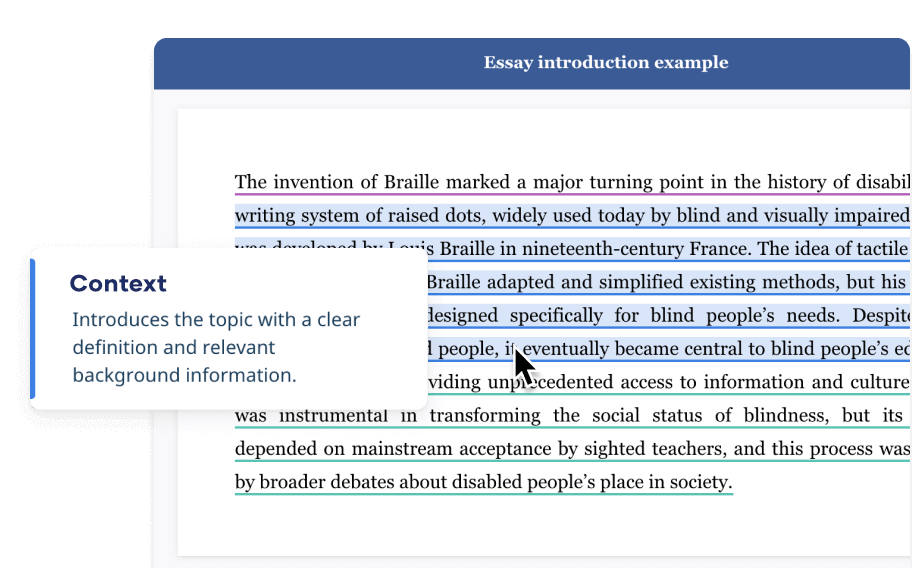 Annotated examples