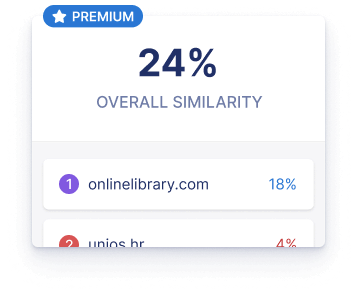 Get a precise plagiarism percentage