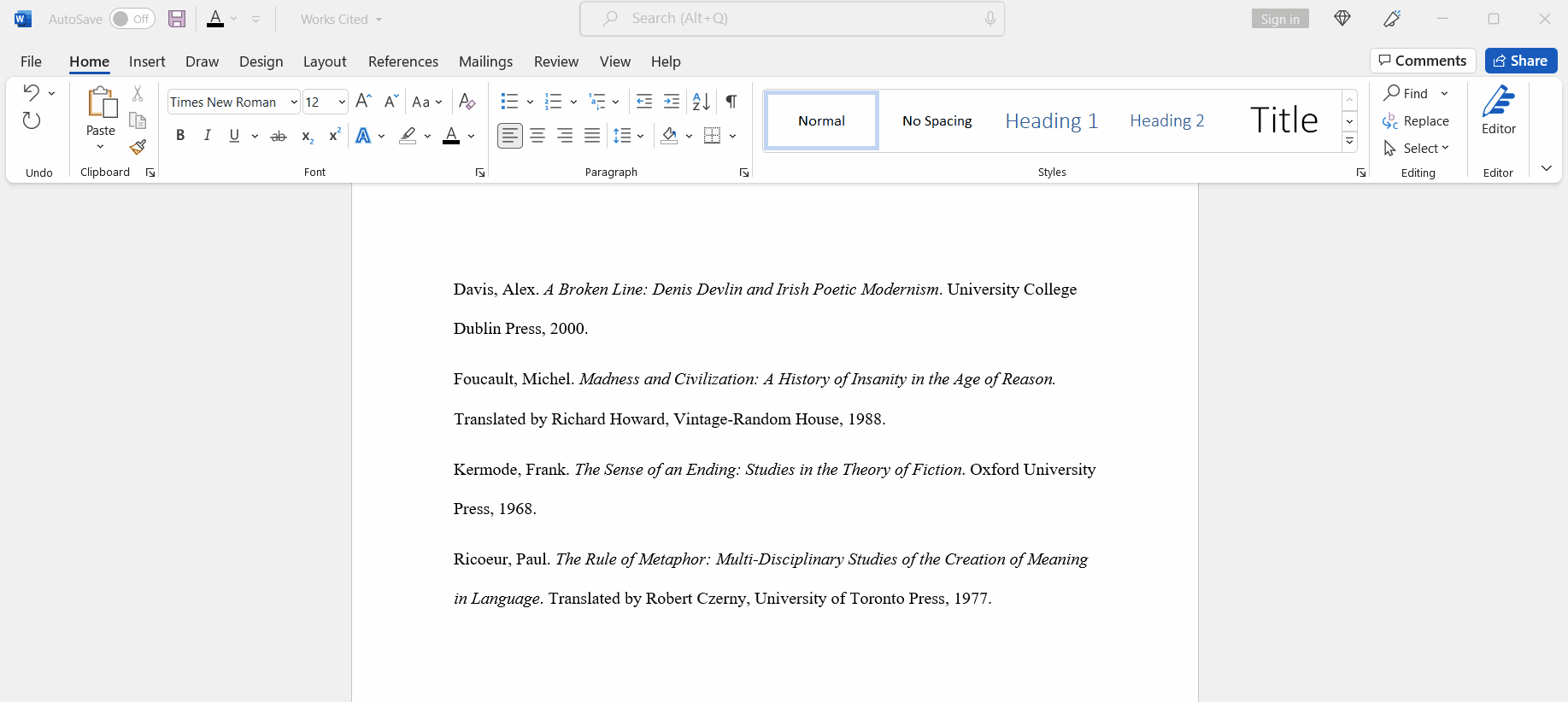 Hanging Indent Word Google Docs Instructions