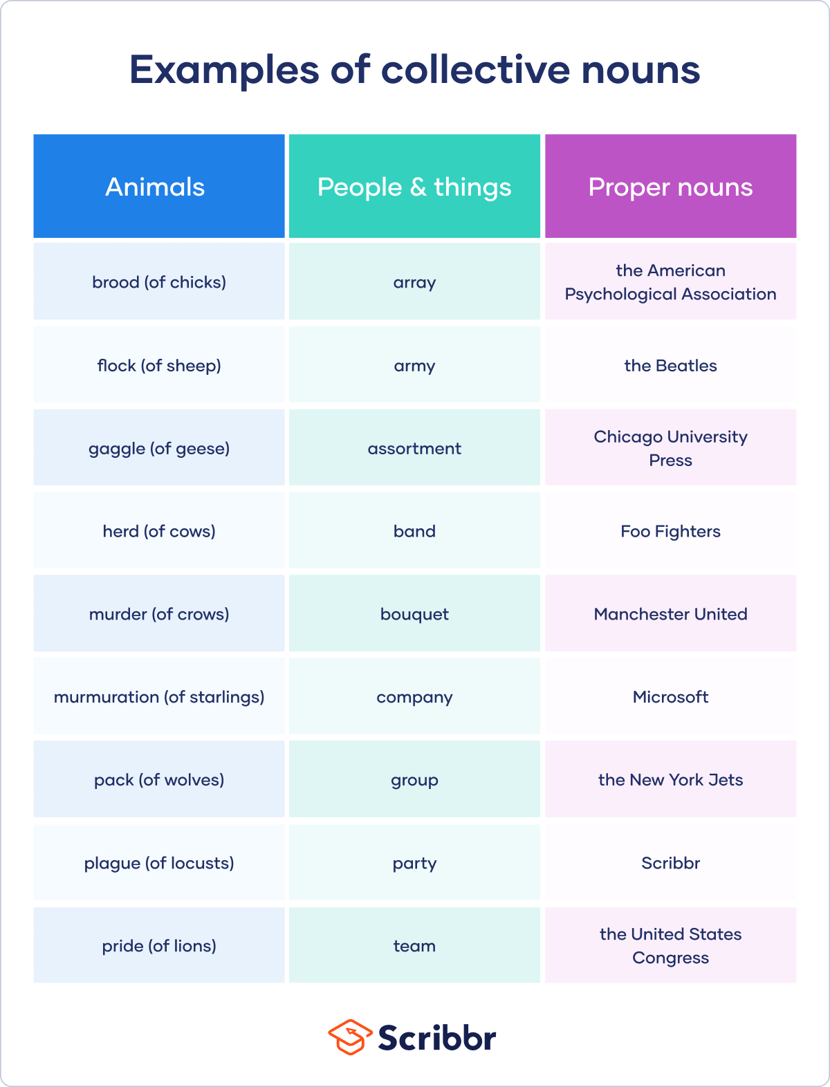 What Is A Collective Noun Examples Definition