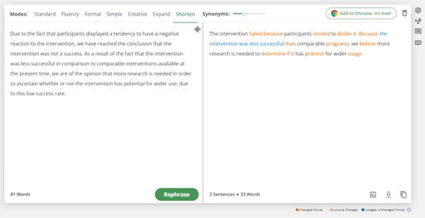 Paraphrasing Tool – Academic Rephrase Tool for Researchers