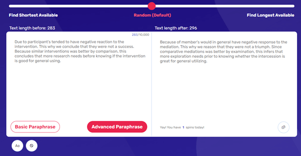 websites that help with paraphrasing spinbot