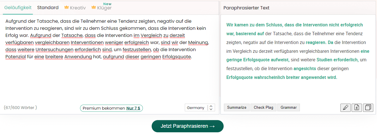 paraphraser_german