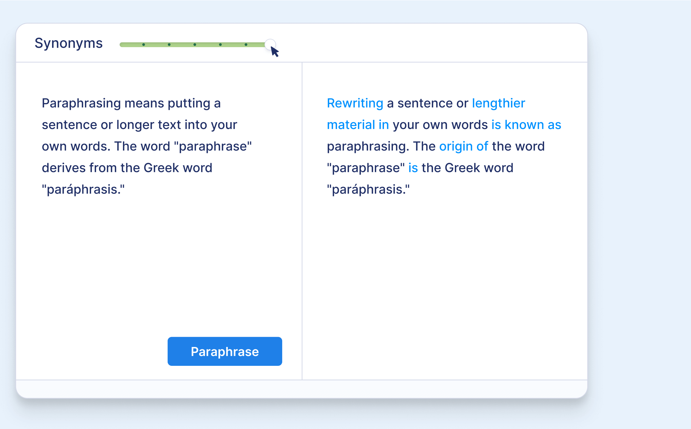 word paraphrasing website