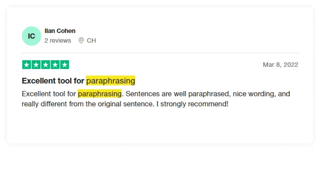 Paraphrasing tool trustpilot 03