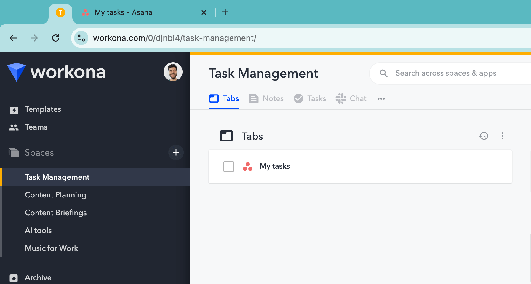 Workona example