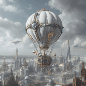 AI-generated image of a hot air balloon by OpenArt