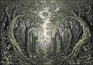 ai-generated-forest-gothic-medieval