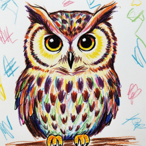 ai-generated-owl-crayons